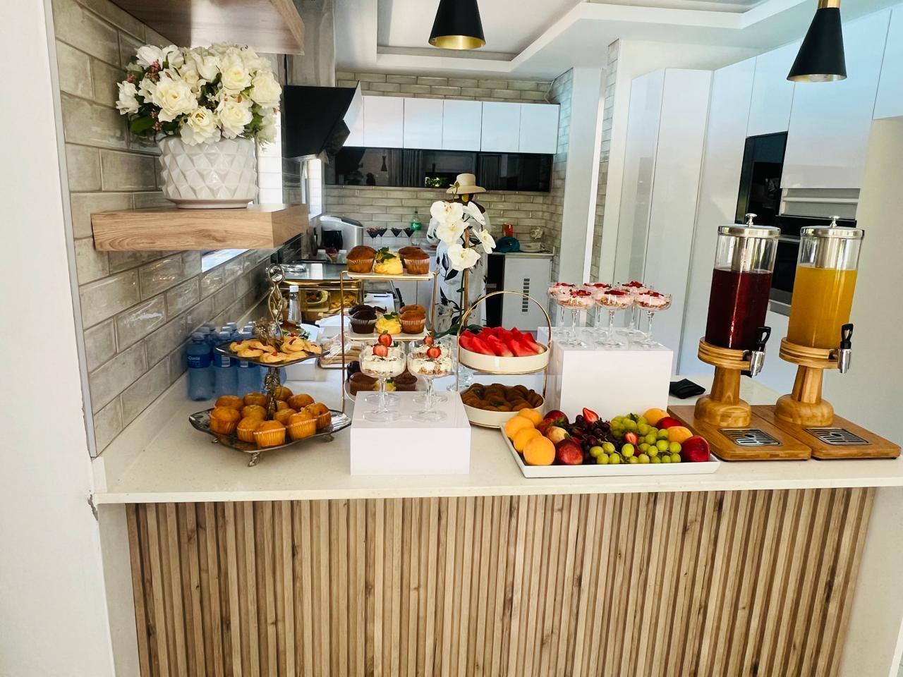 Breakfast buffet setup at Zenz BnB