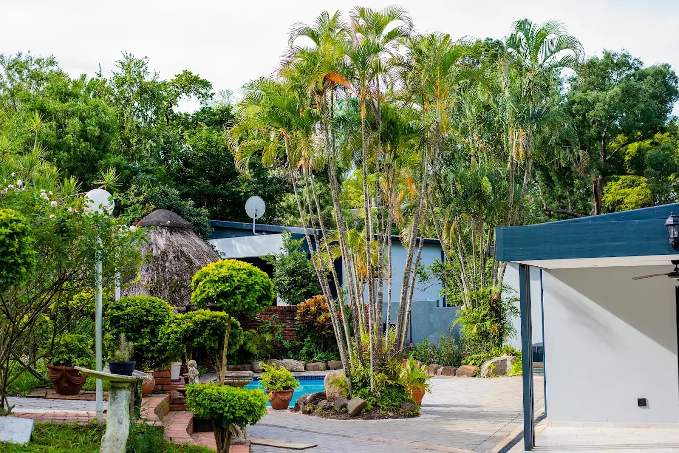 Zenz BnB pool deck and garden surrounds
